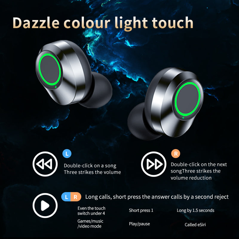 Elite Mirror Sound Pods | Smart LED Display & Emergency Power Bank